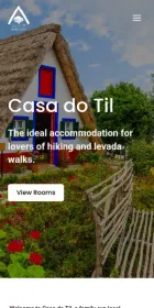 Website Casa do Til, Vacation rentals, on mobile