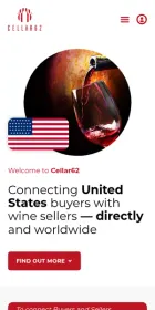 Website Cellar62, on mobile