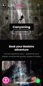 Website Lokoloko Madeira, Tours, on mobile