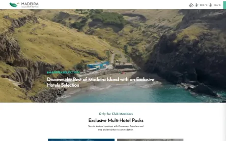 Website Madeira Selection, Experiences, on desktop