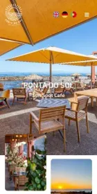 Website Ponta do Sol Sun Spot Cafe, on mobile